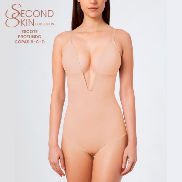 Body Escote Profundo y Espalda Baja Second Skin Ivette Bridal 36542