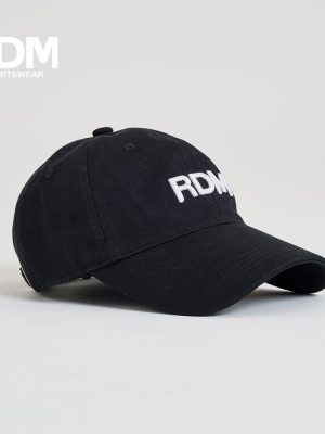 Gorra deportiva color negro bordado blanco RDM CAP-004